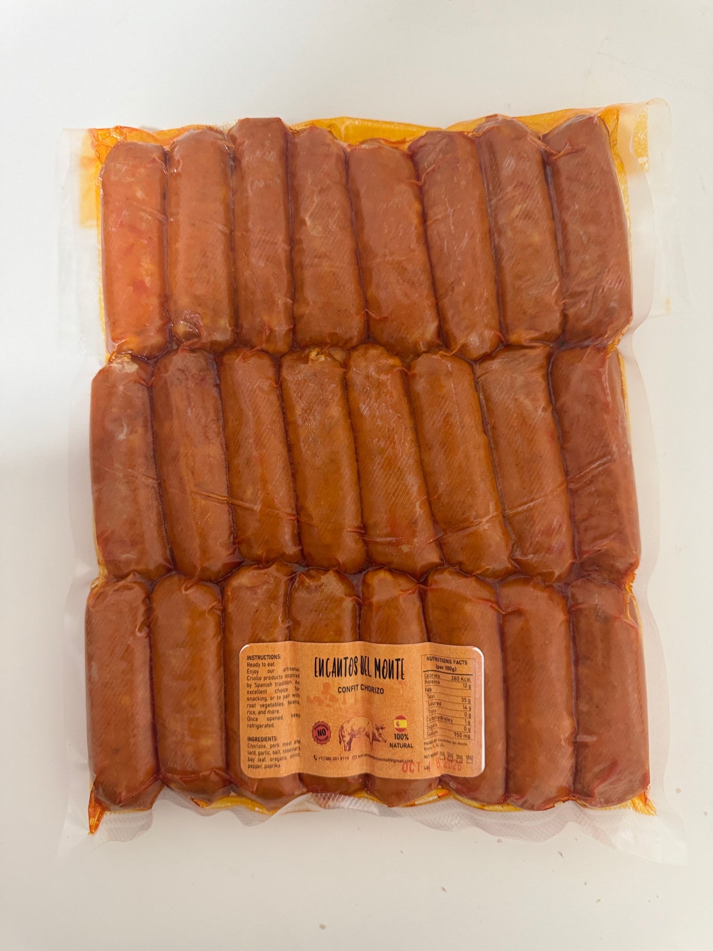 Chorizo Confitado al Vacío