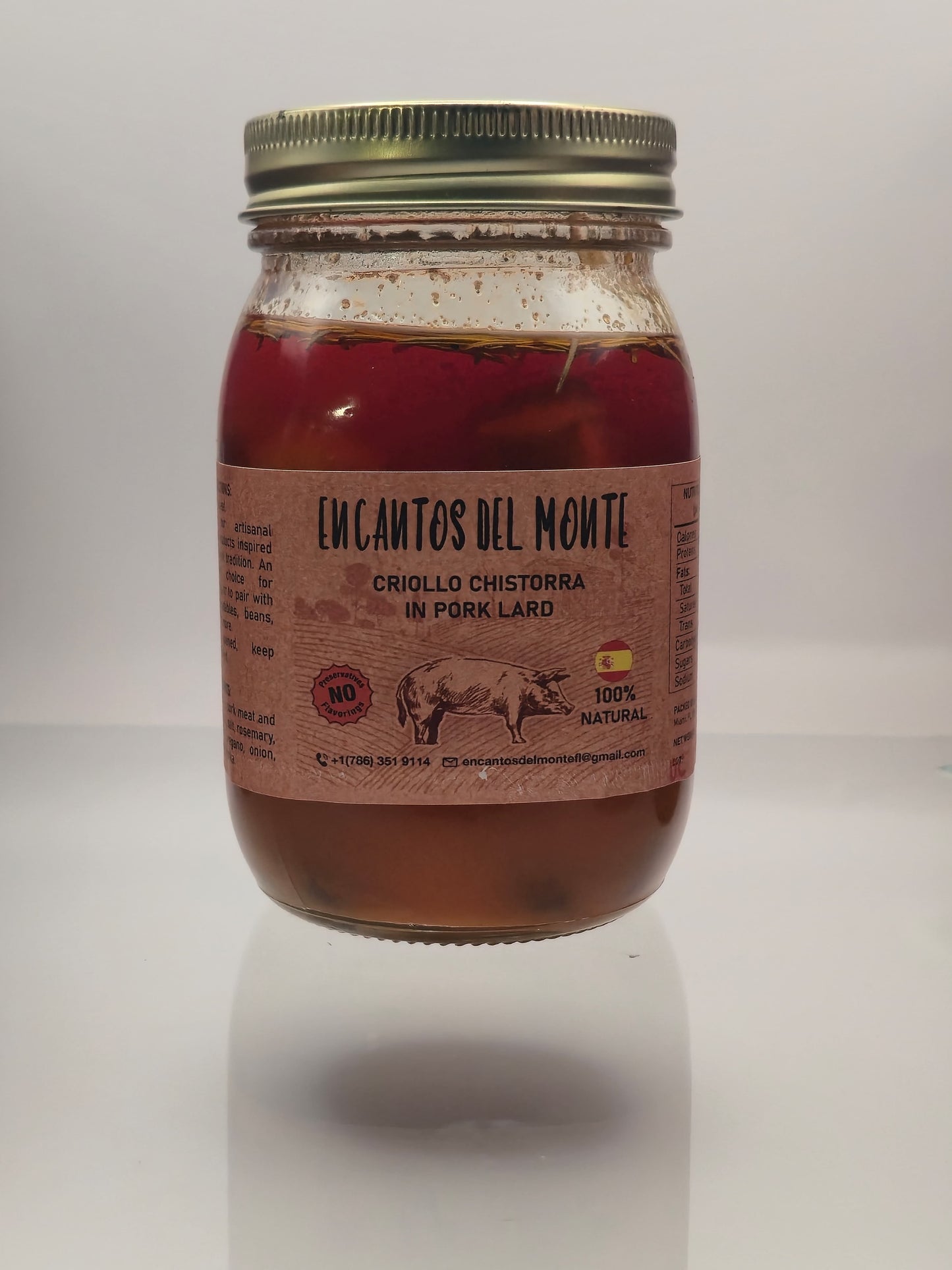 Creole Sausage in Pork Fat