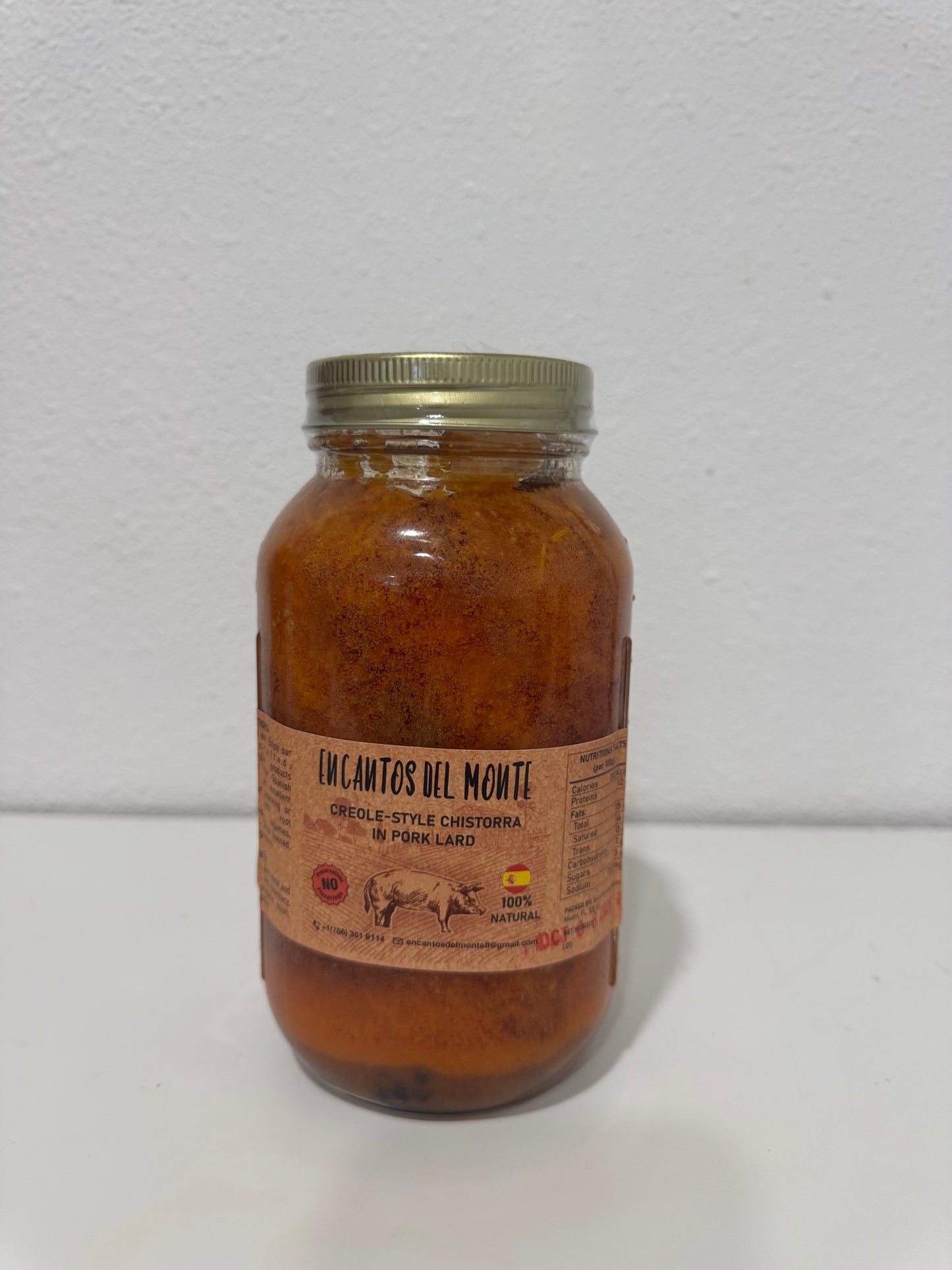 Chistorra Criolla en Manteca Cerdo