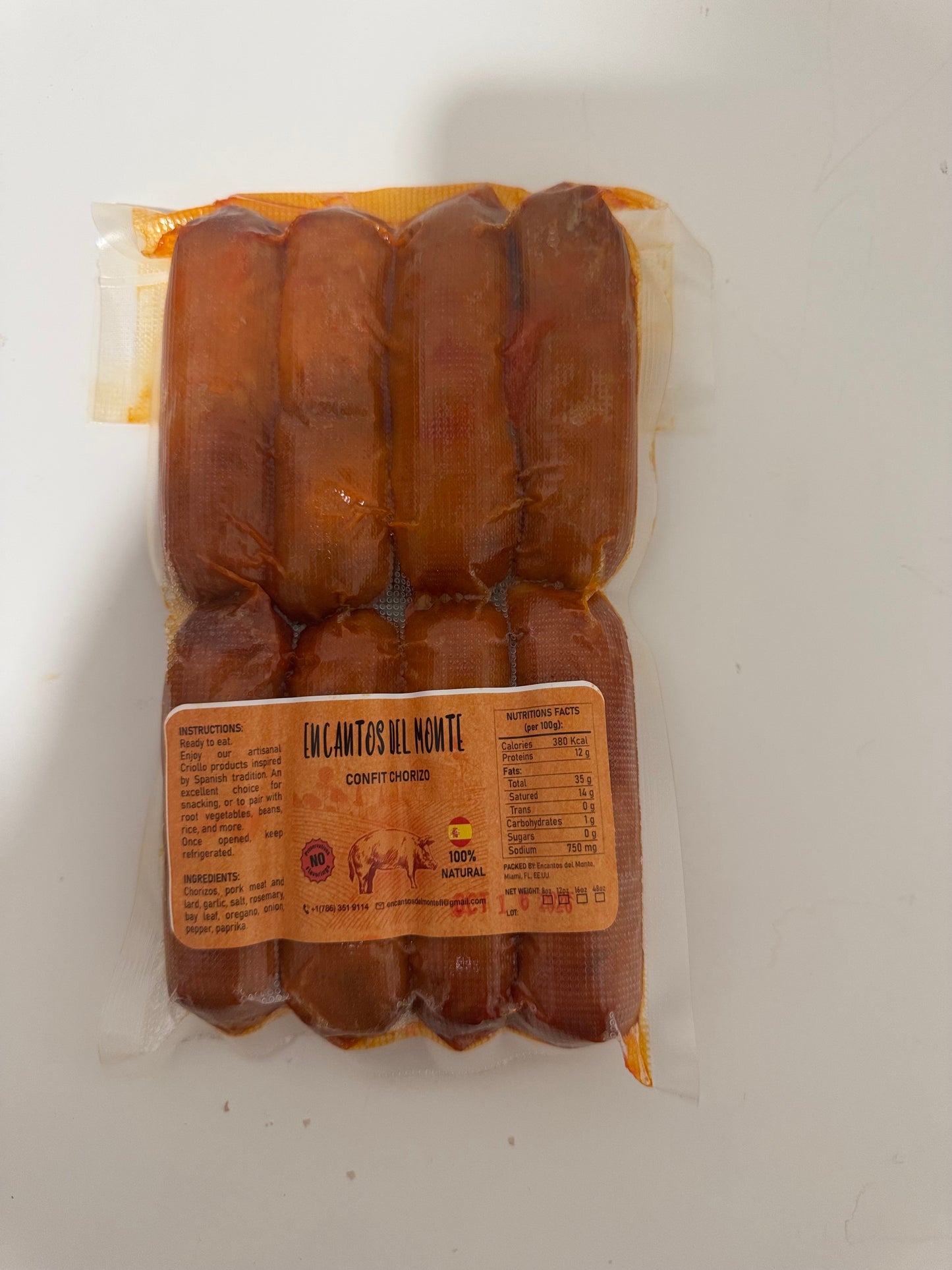 Chorizo Confitado al Vacío