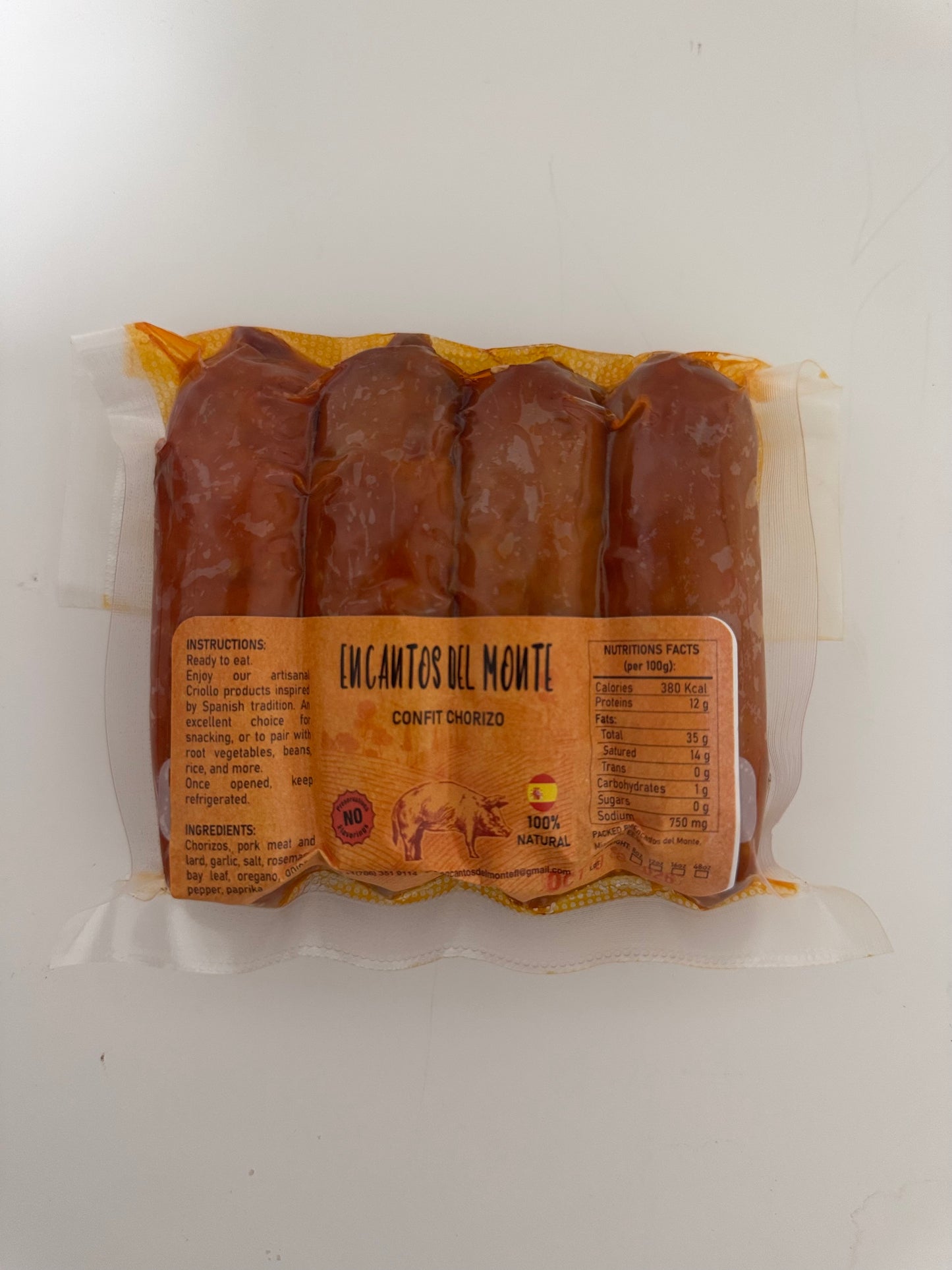Chorizo Confitado al Vacío