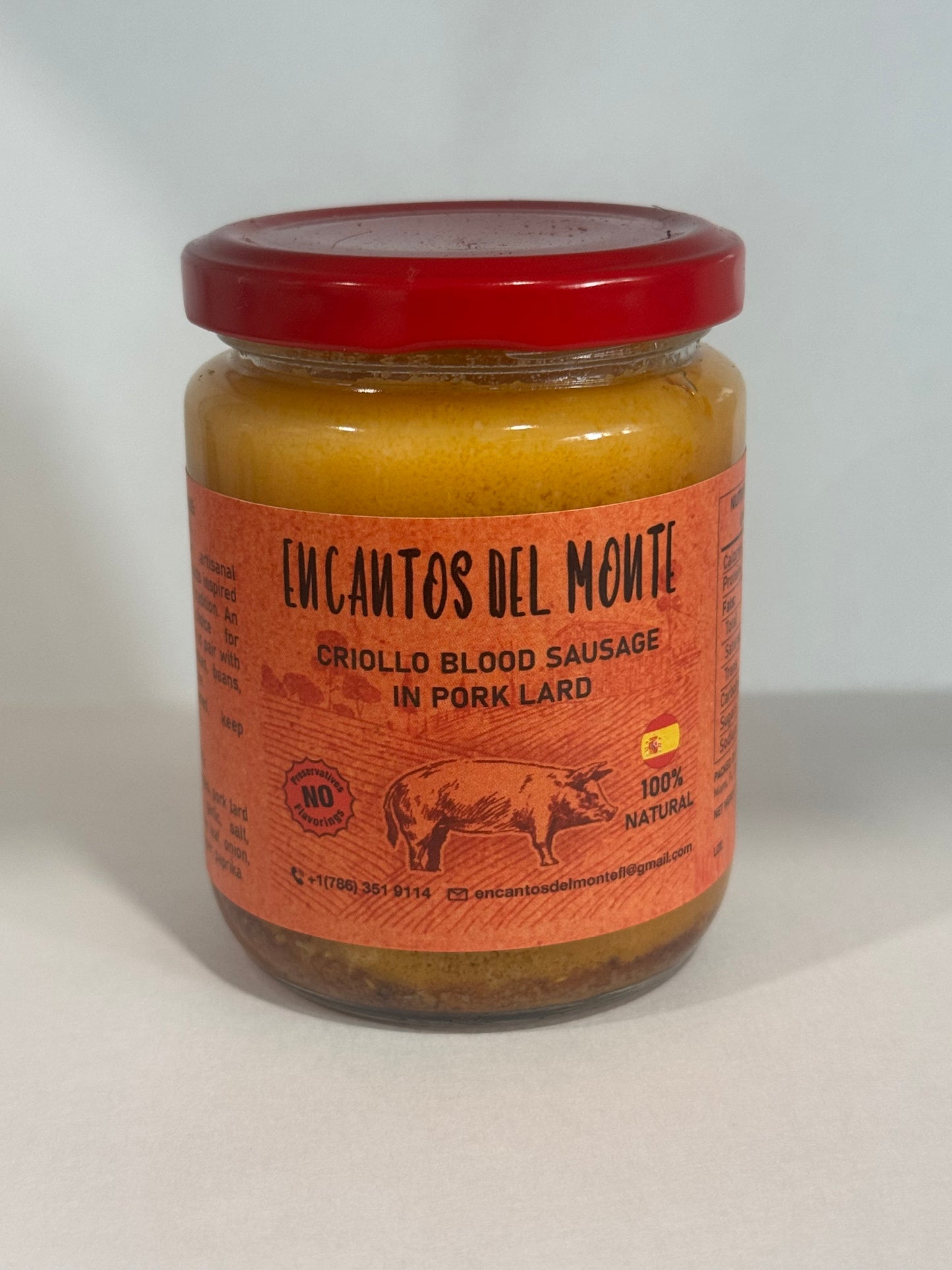 Spanish Style Creole Blood Sausage in Pork Fat