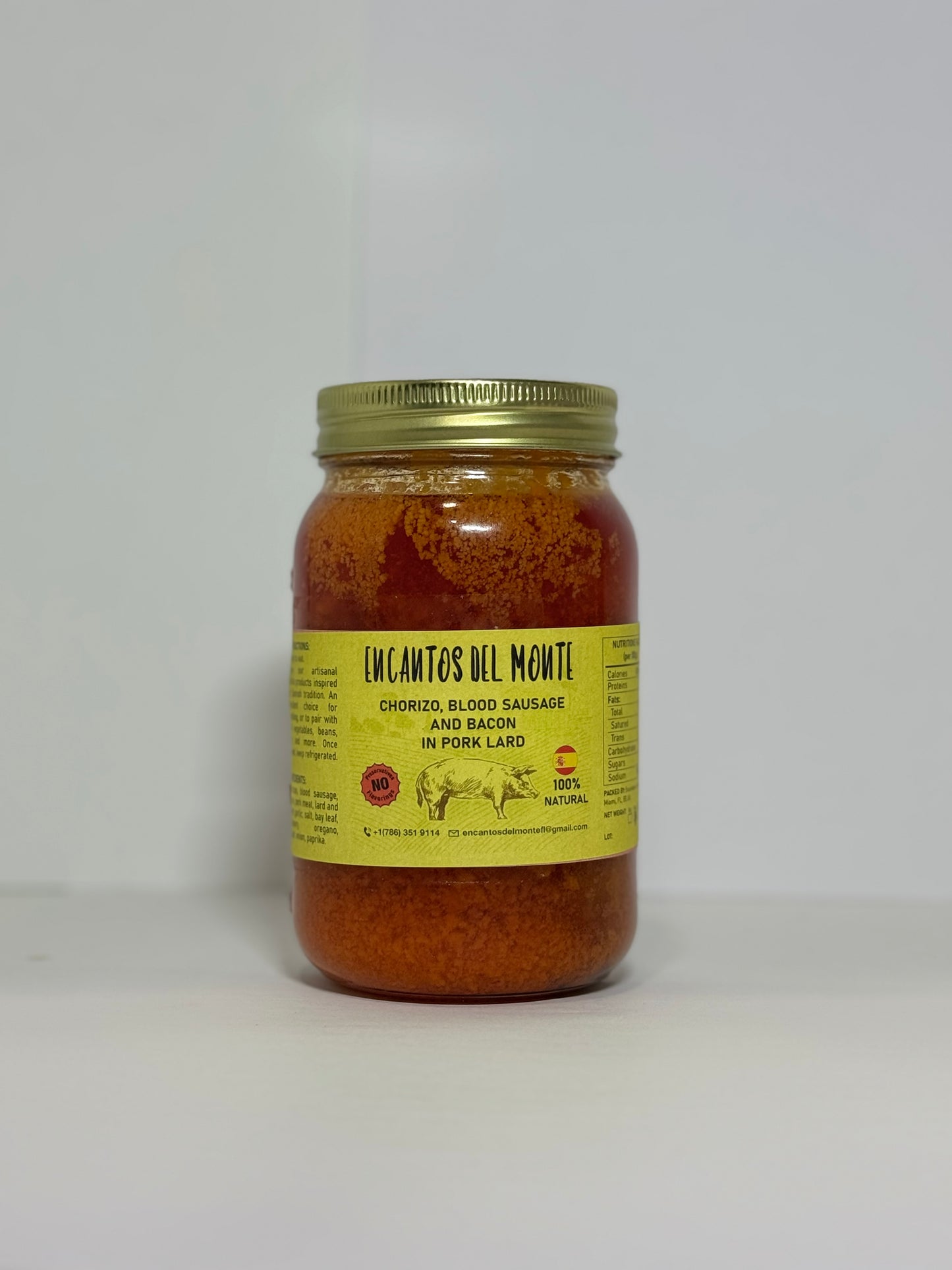 Spanish-style Creole Charcuterie (Chorizo, Morcilla, Pancetta) in Manteca